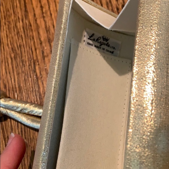 LaRegale gold shimmering wristlet - Picture 2 of 3
